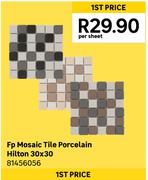 FP Mosaic Tile Porcelain Hilton 30 x 30 81456056-Per Sheet