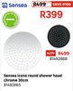 Sensea Icone Round Shower Head Chrome 30cm 81492865