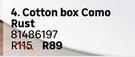 Sensea Cotton Box Como Rust 81486197