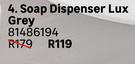 Sensea Soap Dish Lux Grey 81486194