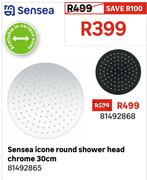 Sensea Icone Round Shower Head Chrome 30cm 81492865