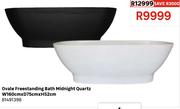 Ovale Freestanding Bath Midnight Quartz W160cm x D75cm x H52cm 81491398