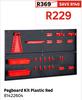 Pegboard Kit Plastic Red 81422604