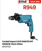 Makita MT M0801B 13mm 500W Corded Impact Drill 81457121