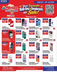 Africa Cash And Carry : Your Favourite Roll-On's & Deodorants On Sale (03 July - 09 July 2026)