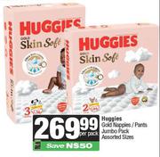 Huggies Gold Nappies/Pants Jumbo Pack Assorted Sizes-Per Pack