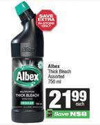 Albex Thick Bleach Assorted-750ml Each