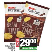 Spar Potato Chips Assorted-For 2 x 120g