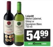 Leipoldt Merlot Cabernet, Shiraz Or Sauvignon Blanc-750ml Each