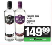 Russian Bear Vodka Assorted-750ml Each