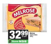 Melrose Cheese Slices-200g Per Pack