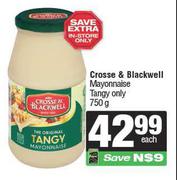 Crosse & Blackwell Mayonnaise Tangy Only-750g