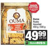 Ouma Rusks Assorted-450g/500g Per Box