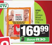 Spar IQF Chicken Mixed Portions-4Kg Each