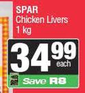 Spar Chicken Livers-1kg