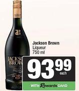 Jackson Brown Liqueur-750ml