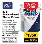 Dulux Solvent-Based Plaster Primer 595943-20Ltr