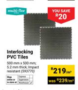Multi-Flor Interlocking PVC Tiles 593770-Per M²