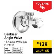 Benkiser Angle Valve 12.7mm X 19.05mm 457650