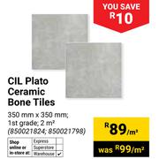 CIL Plato Ceramic Bone Tiles 850021824, 850021798-PerM²