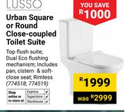 Lusso Urban Square Or Round Close-Coupled Toilet Suite 774518, 774519