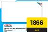 Parrot 1800 x 1200mm Non Magnetic White Board 4885