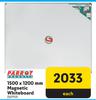 Parrot 1500 x 1200mm Magnetic Whiteboard 127717