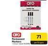 Aro Permanent Markers 443399-Per 12 Pack