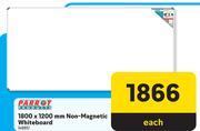 Parrot 1800 x 1200mm Non Magnetic White Board 4885