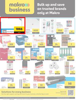 Makro Business : Bulk Up And Save On Trusted Brands Only At Makro (01 July - 27 September 2026), page 1