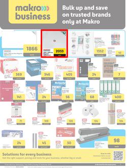 Makro Business : Bulk Up And Save On Trusted Brands Only At Makro (01 July - 27 September 2026), page 1