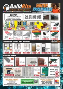 BuildRite Hardware & Building Supplies : Winter Price Freeze (06 July - 02 August 2026)
