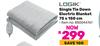 Logik Single Tie Down Electric Blanket 75 x 150cm 850044761