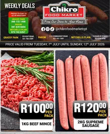 Chikro Food Market : Weekly Deals (07 July - 12 July 2026)