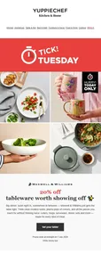 Yuppiechef : 20% Off Tableware Worth Showing Off (07 July 2026 Only!)