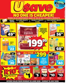 Usave Western Cape : No One Is Cheaper (22 June - 12 July 2026)