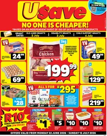Usave Eastern Cape : No One Is Cheaper (22 June - 12 July 2026)