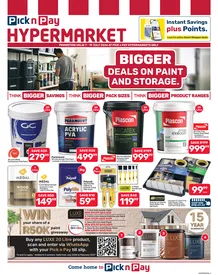 Pick n Pay Hypermarket : Bigger Deals On Paint And Storage (07 July - 19 July 2026)