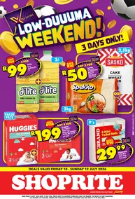 Shoprite : Low-Duuuma Weekend (10 July - 12 July 2026)