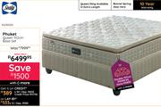 Sealy Phuket Queen 152cm Base Set 10290310 Get A Free Sleepmasters 2 Pack Hollowfibre Pillow Set