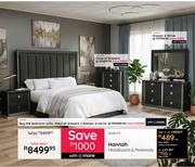 Hannah Headboard & Pedestals 10290173