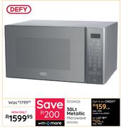 Defy 30L Metallic Microwave DMO390 10124426