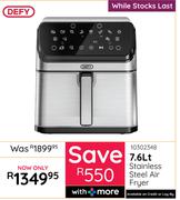 Defy 7.6L Stainless Steel Air Fryer 10302348