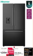 Hisense 575L Black French Door Fridge H760FSB-WD 10291720