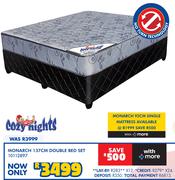 Cozy Nights Monarch 137cm Double Bed Set 10112897