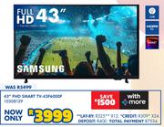 Samsung 43" FHD Smart TV 43F6000F 10308129