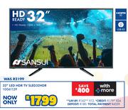 Sansui 32" LED HDR TV SLED32HDR 10061129