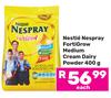 Nestle Nespray Forti Grow Medium Cream Dairy Powder-400g