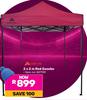 Ozark Trail 2 x 2m  Red Gazebo 837139