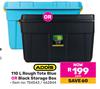 Addis 110Ltr Rough Tote Blue Or Black Storage Box-Each